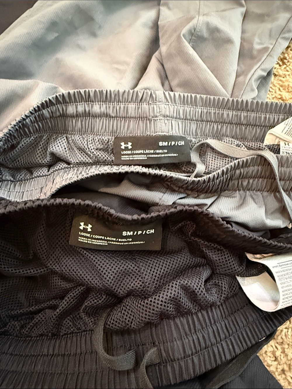 Under Armour Track Pants Pair - Black & Gray - Picture 2 of 3